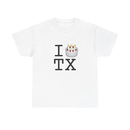 "I Birthday Cake Texas" Tee
