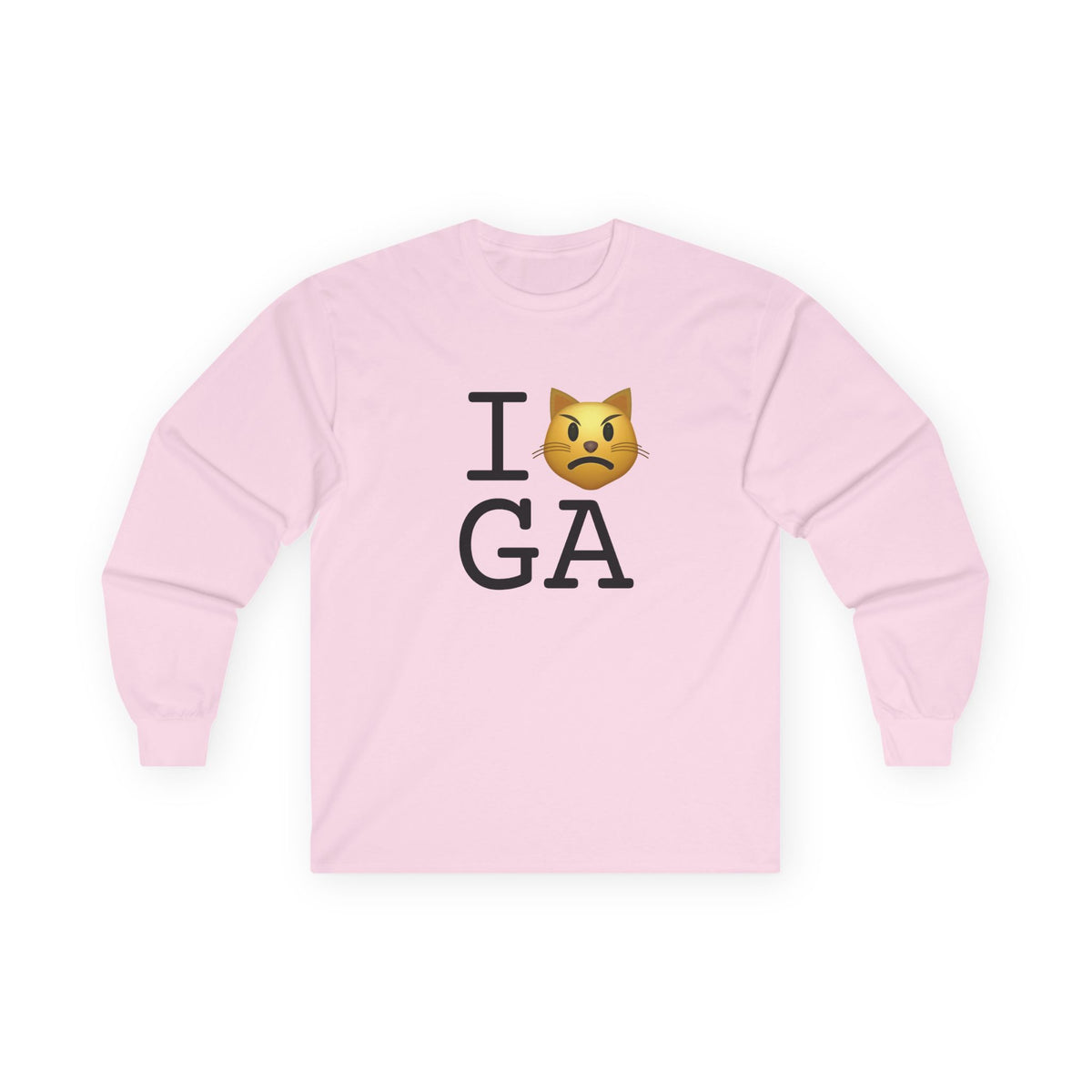 "I'm a Pouting Cat about Georgia" Long Sleeve Shirt