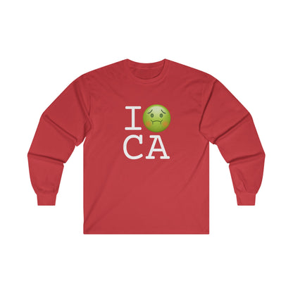 "I'm Nauseous about California" Long Sleeve Shirt
