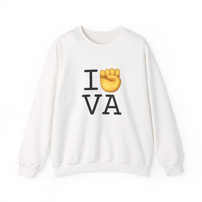 "I Raise my Fist with Virginia" Sweatshirt