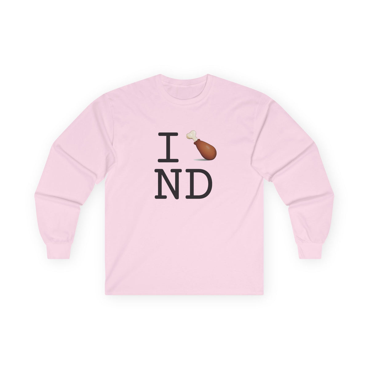 "I Chicken Drumstick North Dakota" Long Sleeve Shirt