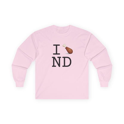 "I Chicken Drumstick North Dakota" Long Sleeve Shirt
