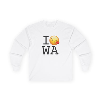 "I Blow a Kiss at Washington" Long Sleeve Shirt