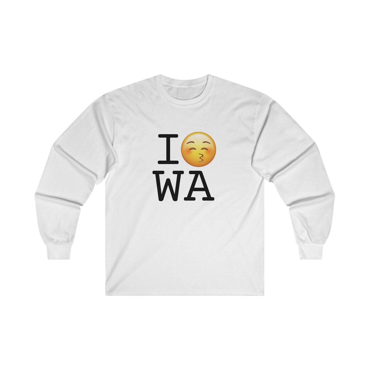 "I Kiss Washington" Long Sleeve Shirt