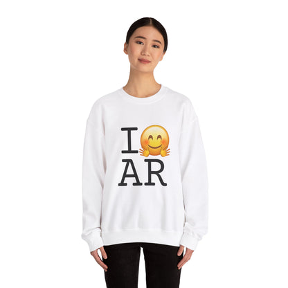 "I Hug Arkansas" Sweatshirt