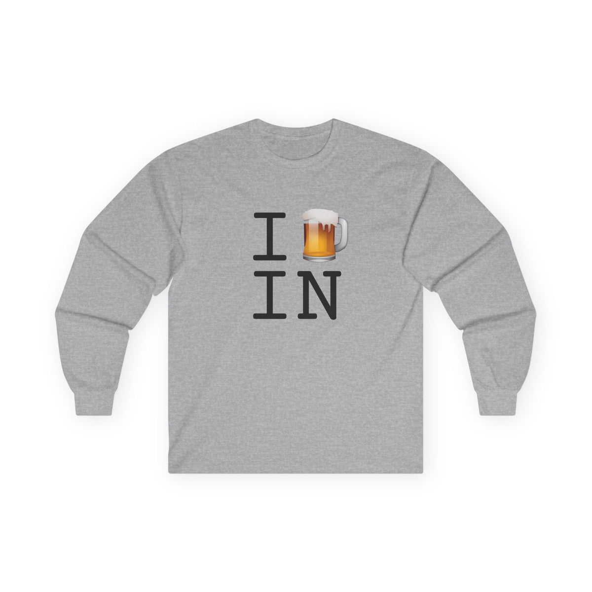 "I Beer Indiana" Long Sleeve Shirt