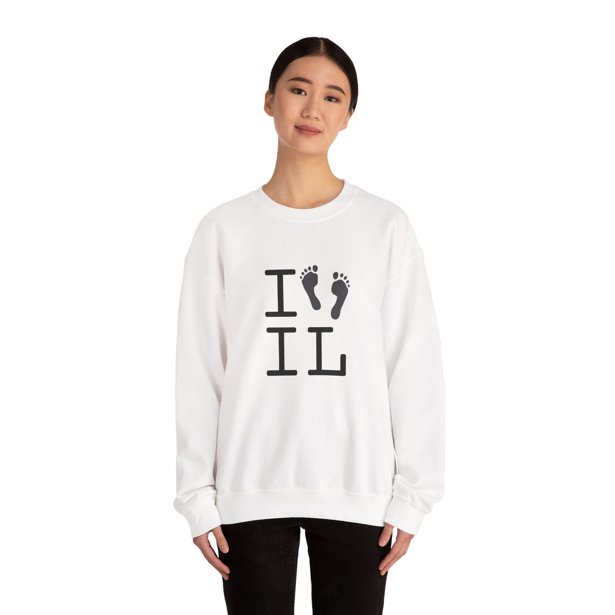 "I leave Footsteps in Illinois" Sweatshirt