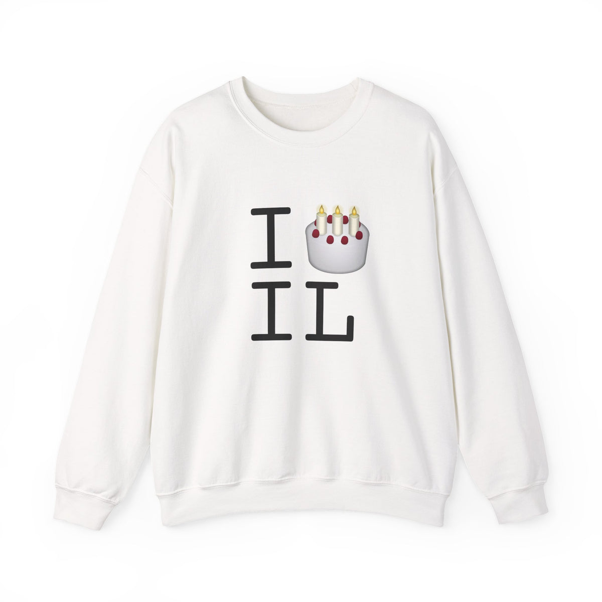 "I Birthday Cake Illinois" Sweatshirt