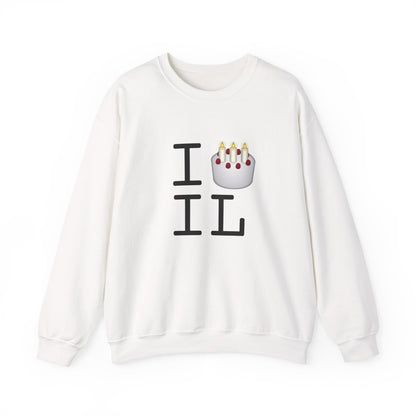 "I Birthday Cake Illinois" Sweatshirt