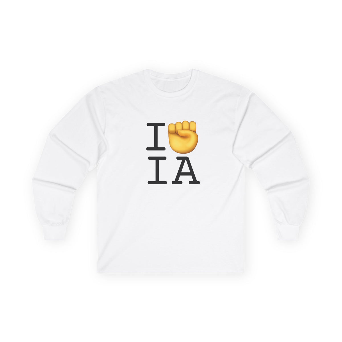 "I Raise my Fist with Iowa" Long Sleeve Shirt