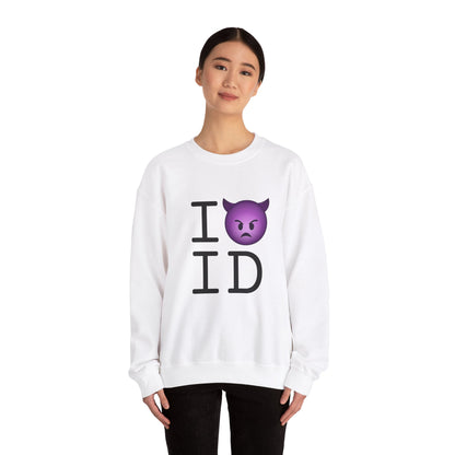 "I'm an Angry Devil about Idaho" Sweatshirt