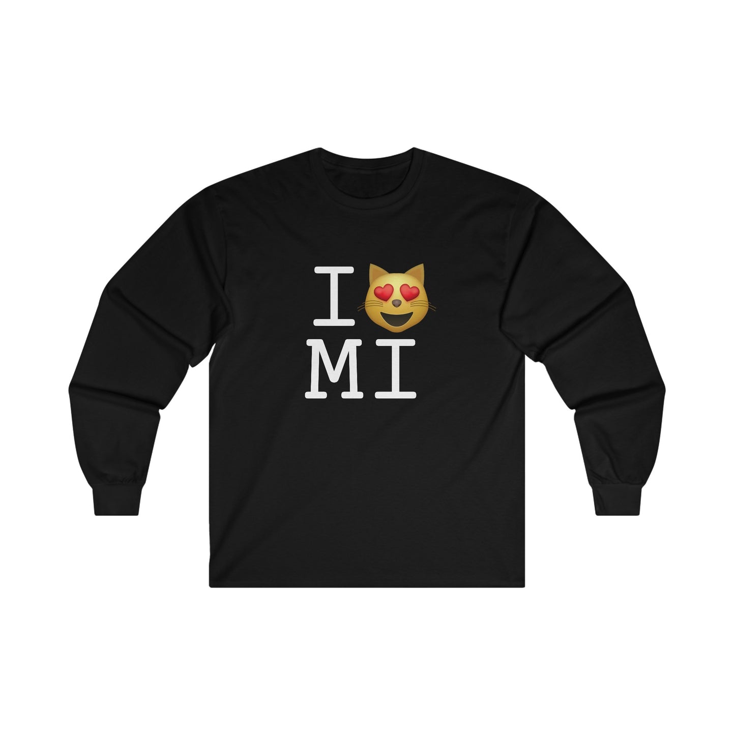 "I'm a Cat that Loves Michigan" Long Sleeve Shirt