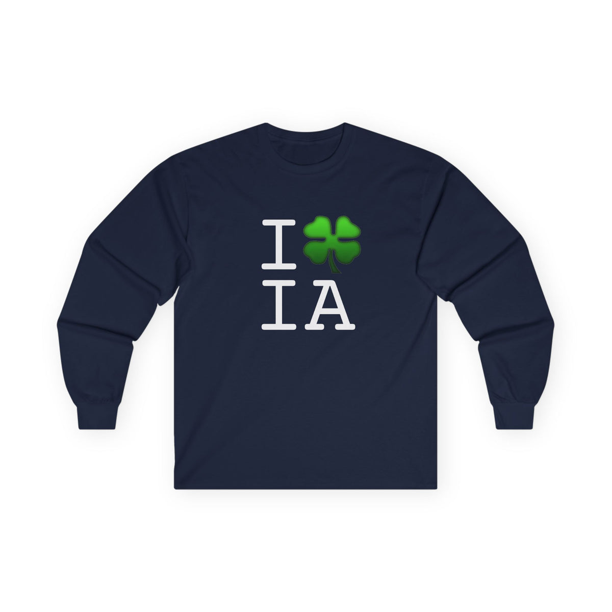 "I'm Lucky (Clover) in Iowa" Long Sleeve Shirt