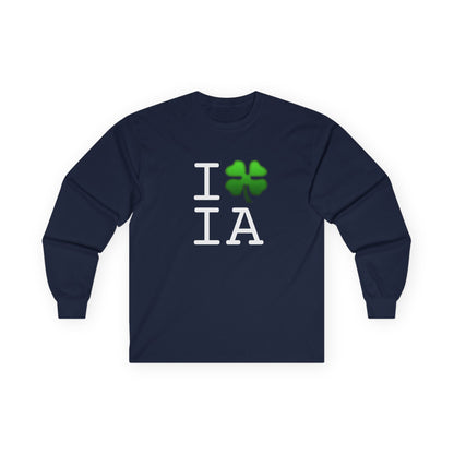 "I'm Lucky (Clover) in Iowa" Long Sleeve Shirt