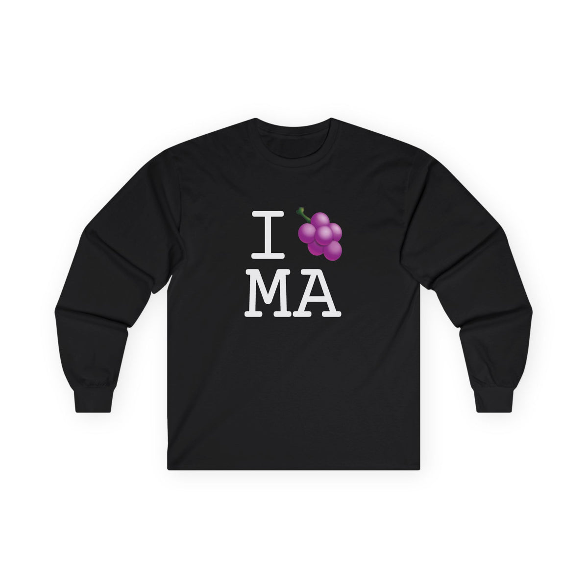"I Grape Massachusetts" Long Sleeve Shirt