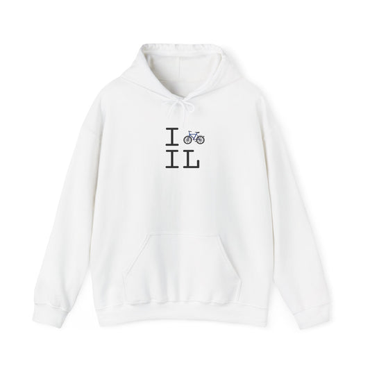 "I Bicycle Illinois" Hoodie