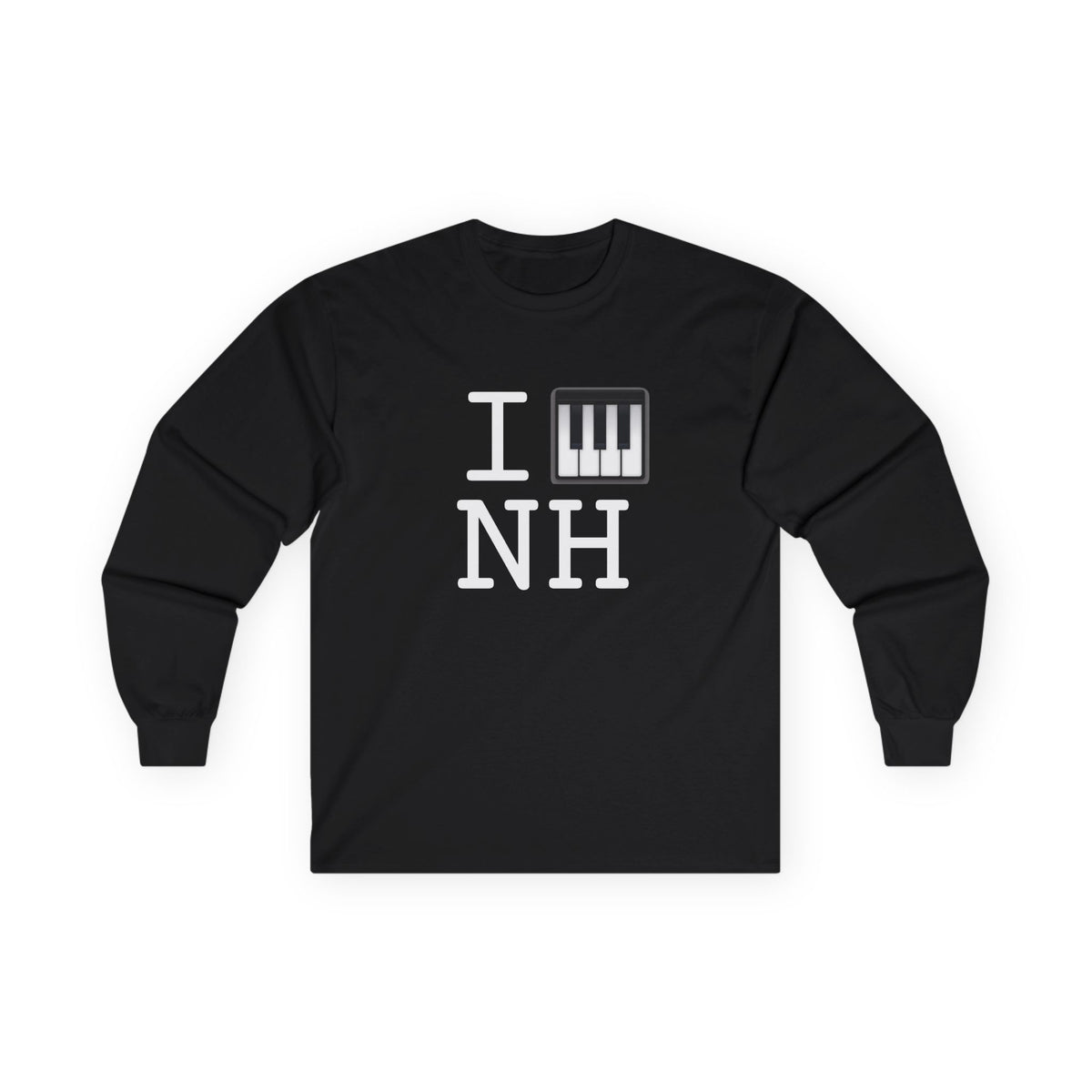 "I Piano New Hampshire" Long Sleeve Shirt