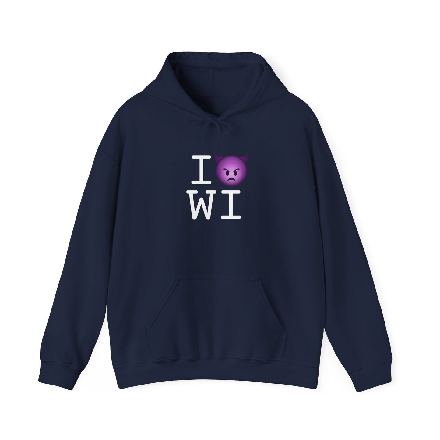 "I'm an Angry Devil about Wisconsin" Hoodie