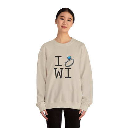 "I'm Married to (Diamond Ring) Wisconsin" Sweatshirt