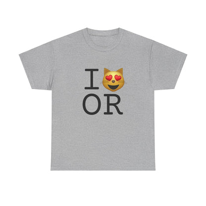 "I'm a Cat that Loves Oregon" Tee