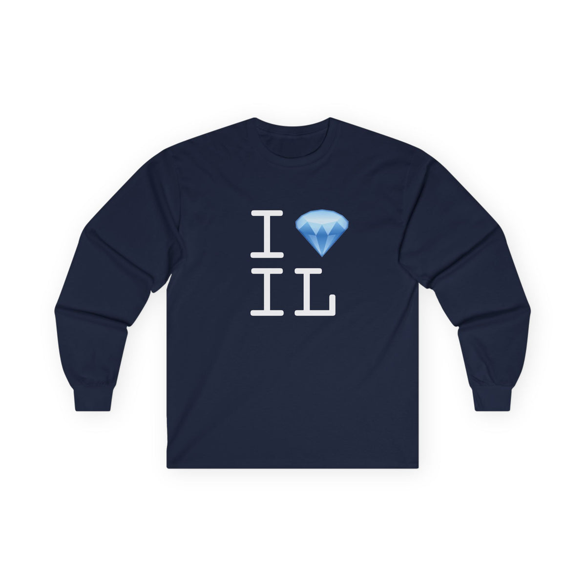 "I Diamond Illinois" Long Sleeve Shirt