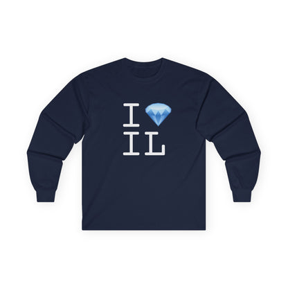 "I Diamond Illinois" Long Sleeve Shirt