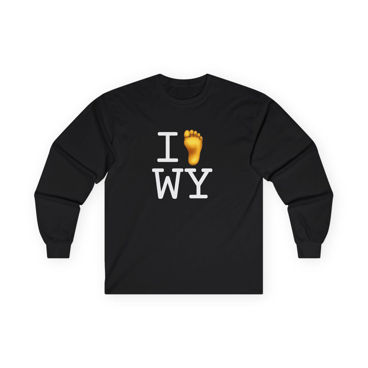 "I Foot Wyoming" Long Sleeve Shirt