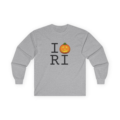 "I Jack-O-Lantern (Pumpkin) Rhode Island" Long Sleeve Shirt