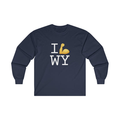 "I Flex in/on Wyoming" Long Sleeve Shirt