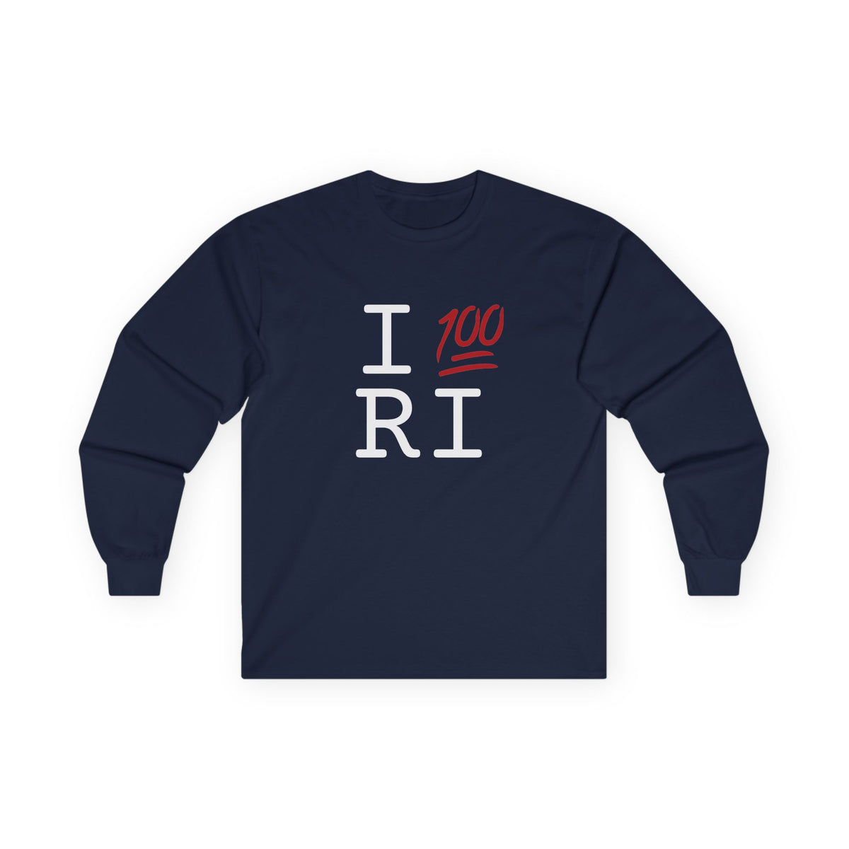 "I Keep it 100 in Rhode Island" Long Sleeve Shirt