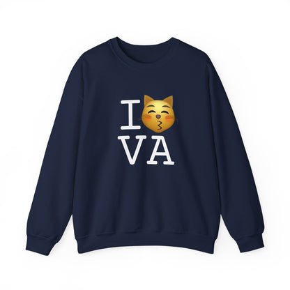 "I'm a Kissing Cat toward Virginia" Sweatshirt