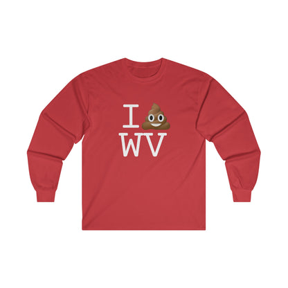 "I Poop in West Virginia" Long Sleeve Shirt