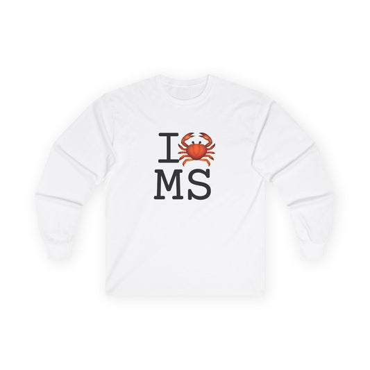 "I Crab Mississippi" Long Sleeve Shirt
