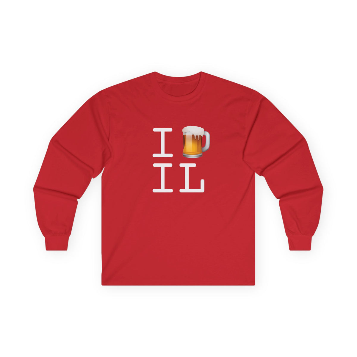 "I Beer Illinois" Long Sleeve Shirt