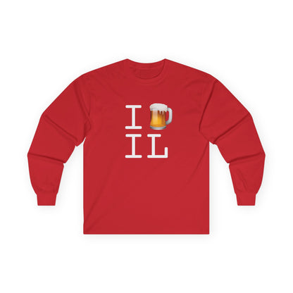 "I Beer Illinois" Long Sleeve Shirt