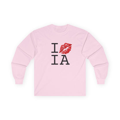 "I Kiss Mark Iowa" Long Sleeve Shirt