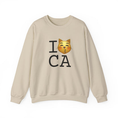 "I'm a Kissing Cat toward California" Sweatshirt