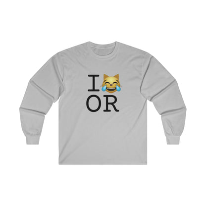 "I'm Laughing like a Cat at Oregon" Long Sleeve Shirt