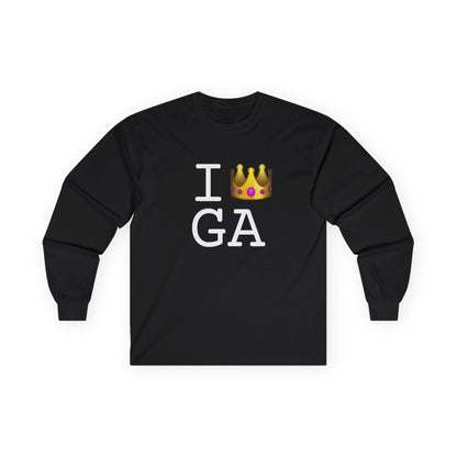 "I'm Royalty (Wear a Crown) in Georgia" Long Sleeve Shirt