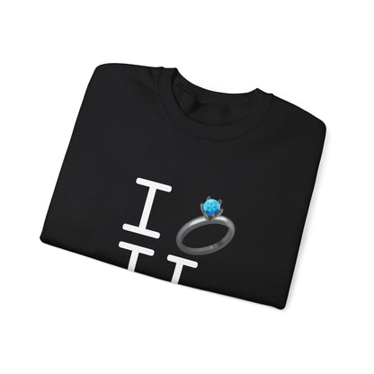 "I'm Married to (Diamond Ring) Illinois" Sweatshirt