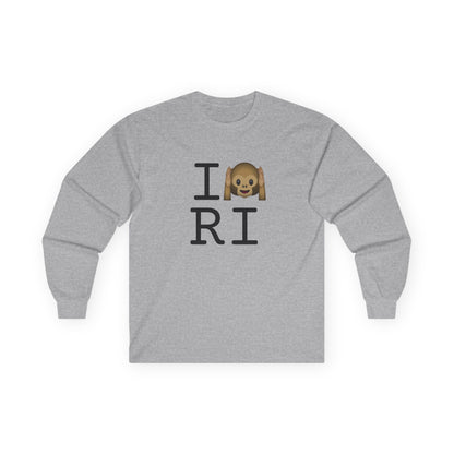 "I Don't Hear Rhode Island" Long Sleeve Shirt