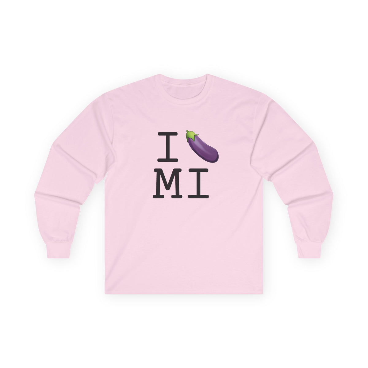 "I Eggplant Michigan" Long Sleeve Shirt