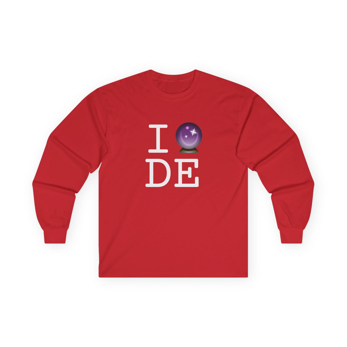 "I Predict the Future (Crystal Ball) of Delaware" Long Sleeve Shirt