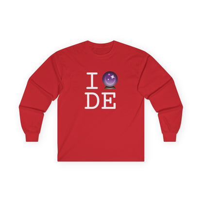 "I Predict the Future (Crystal Ball) of Delaware" Long Sleeve Shirt