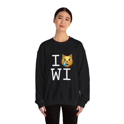 "I'm a Crying Cat about Wisconsin" Sweatshirt