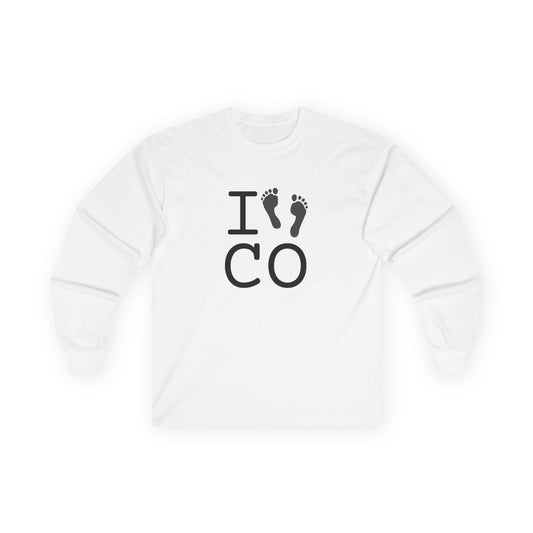 "I leave Footsteps in Colorado" Long Sleeve Shirt