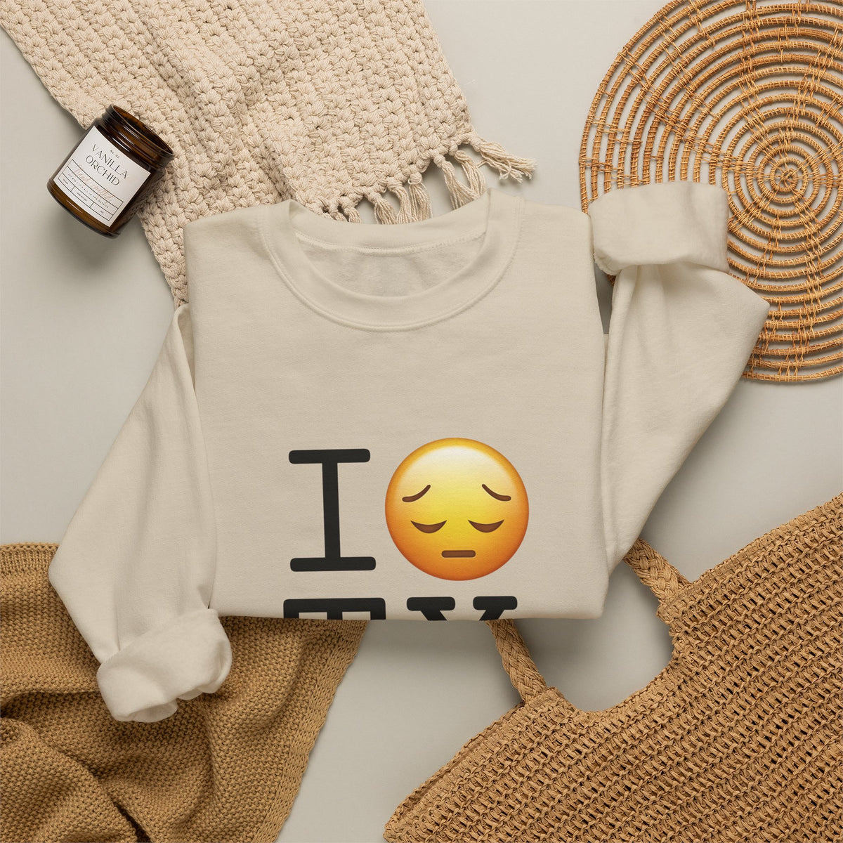 "I'm Depressed about Texas" Sweatshirt