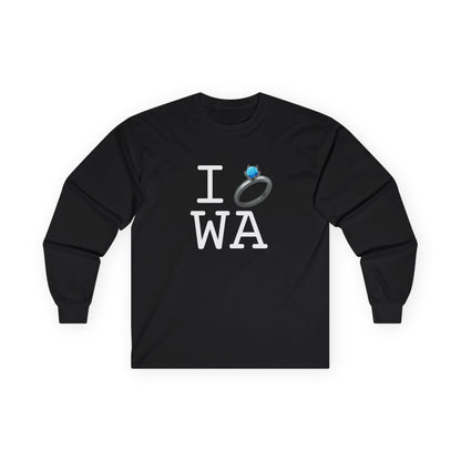 "I'm Married to (Diamond Ring) Washington" Long Sleeve Shirt