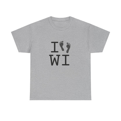"I leave Footsteps in Wisconsin" Tee