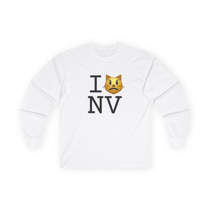 "I'm a Pouting Cat about Nevada" Long Sleeve Shirt